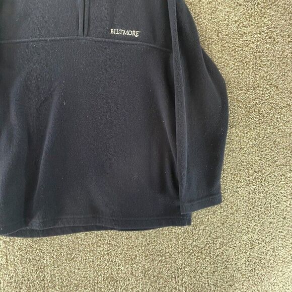 Biltmore Estate Sweatshirt Adult Large Blue Quarter Zip Fleece Weatherproof Logo - Picture 4 of 11